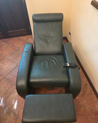 Poltrona relax elettrica VERA PELLE - Motore OKIN