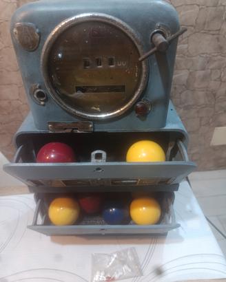 Contatore biglie biliardo vintage
