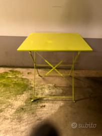 Tavolino pieghevole in ferro