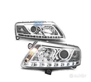 FARI XENON AUDI A6 4F 04-08 DRL LUCE DIURNA REALE 