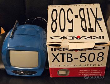 TV vintage 5'' portatile b/n IRRADIO mod.XTB 508 