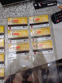 carte telefoniche di valore