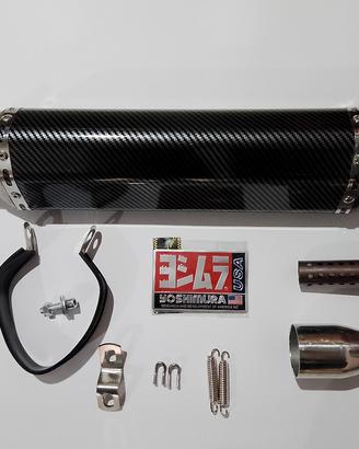 Terminale Universale Scarico Moto Carbonio 51 mm