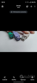 Adattatore 2 PS2 to usb usato