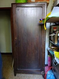 Armadio in legno anta singola vintage