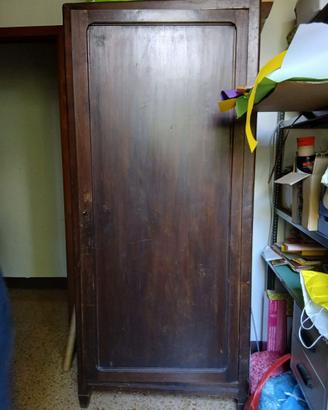 Armadio in legno anta singola vintage