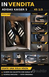 Adidas Kaiser 5 TF – numero 45 1/3
