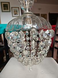 Lampadario in cristallo anni 1950