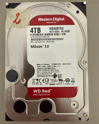 Hard Disk Western Digital RED 4TB WD NAS