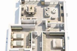 Appartamento di 140 m² con 3 locali e box auto dop
