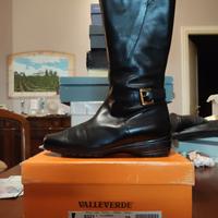 stivale da donna Valleverde in pelle nera 