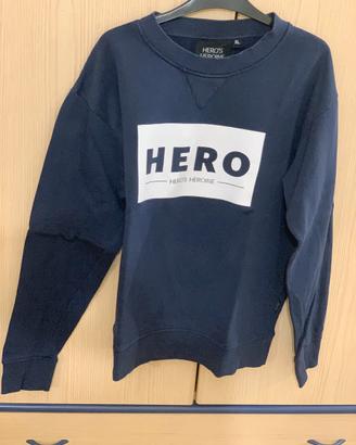 Felpa Uomo Hero’s Heroine Blu Notte - Girocollo