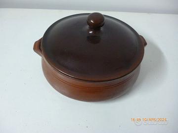 pentola in coccio legumi cucina  +libro ARTUSI