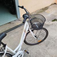 Bici da città con cestino