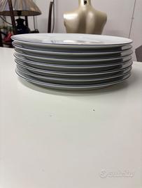 Set 6 piatti Thun, porcellana, blu-bianco