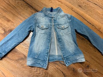 Giubbino bambina in jeans Idexè tg 2/3 anni 98 cm