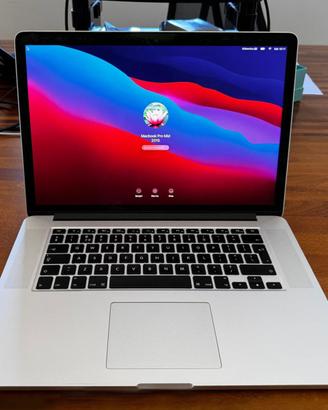 MACBOOK PRO MID 2015 15" RAM 16GB +2 CARICATORI