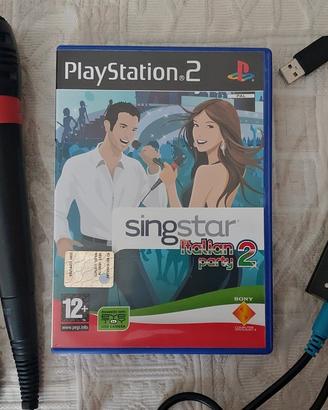 Videogioco karaoke Singstar ps2 con microfoni