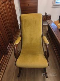 Sedia a dondolo vintage