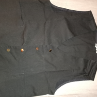 Divisa cameriera donna gonna e gilet nero