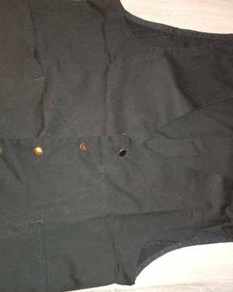Divisa cameriera donna gonna e gilet nero