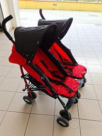 Passeggino Chicco Eco Twin Gemellare Rossl