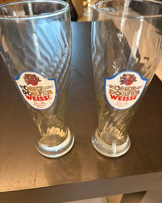 Coppia di bicchieri Weizen Oberdorfer Weisse