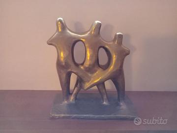 Scultura antropica ottone - Antonio Violano