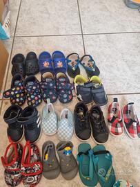 Scarpe e ciabatte bimbo da taglia 20 a 22