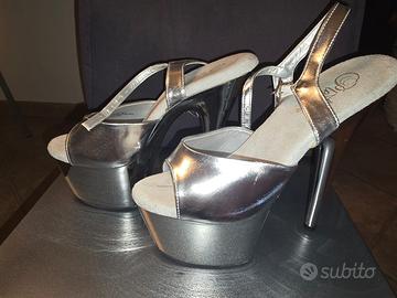 Sandalo  pola dance pleaser adore-709 silver