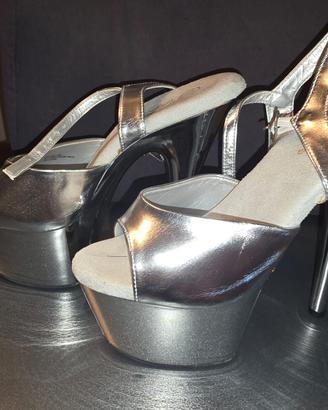 Sandalo  pola dance pleaser adore-709 silver