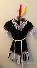 Costume carnevale bambina da indiana