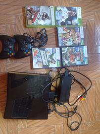 xbox360 con giochi e joystick 
