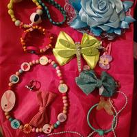 lotto bigiotteria per bambina collane bracciali ec