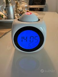 Sveglia proiettore luce ora muro