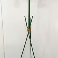 Antica Lampada da Terra Piantana Metallo Ottone Ve