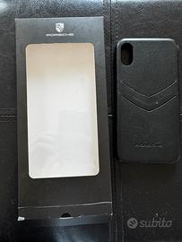 Cover in pelle per iPhone XS originale Porsche