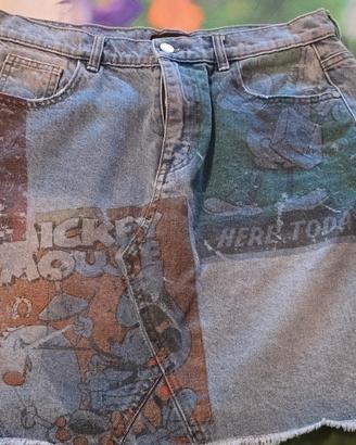 mini gonna denim desigual Disney 