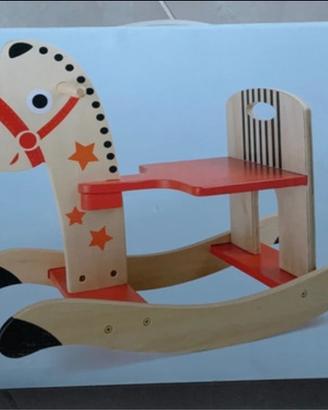 Cavallucio a dondolo in legno