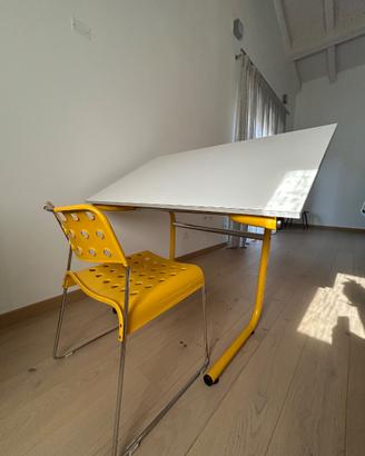 Scrivania e Sedia BIEFFEPLAST color OCRA
