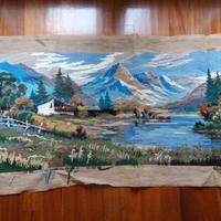 Canovaccio per ricamo antico disegno 44cm x 106cm