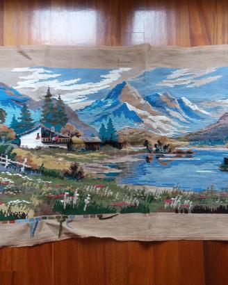 Canovaccio per ricamo antico disegno 44cm x 106cm