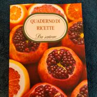 Quaderno di ricette da scrivere 