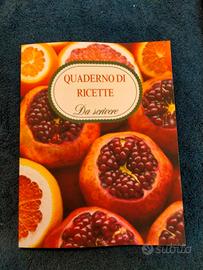 Quaderno di ricette da scrivere 