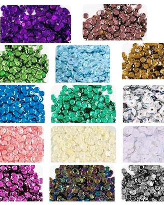 5 chili di couvetter per ricamo da 6mm vari colori