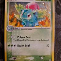 Pokemon ivysaur holo rossofuoco e verdefoglia