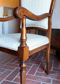 sedia con braccioli