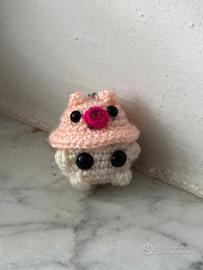 Portachiavi Amigurumi Fungo Maialino