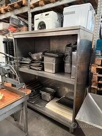 Scaffale professionale in acciaio inox