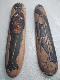 set 4 sculture artigianali afrocubane
